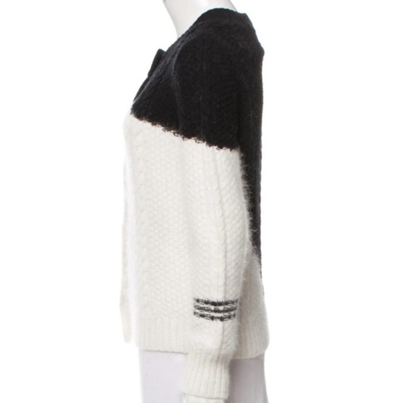 Band Of Outsiders Drowning Cable Crewnck Angora-Blend Sweater - Picture 3 of 12